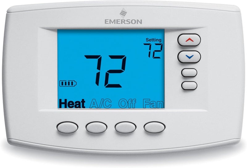 Emerson 1F95EZ-0671 Easy-Reader 7-Day Programmable Thermostat with Backlit Display