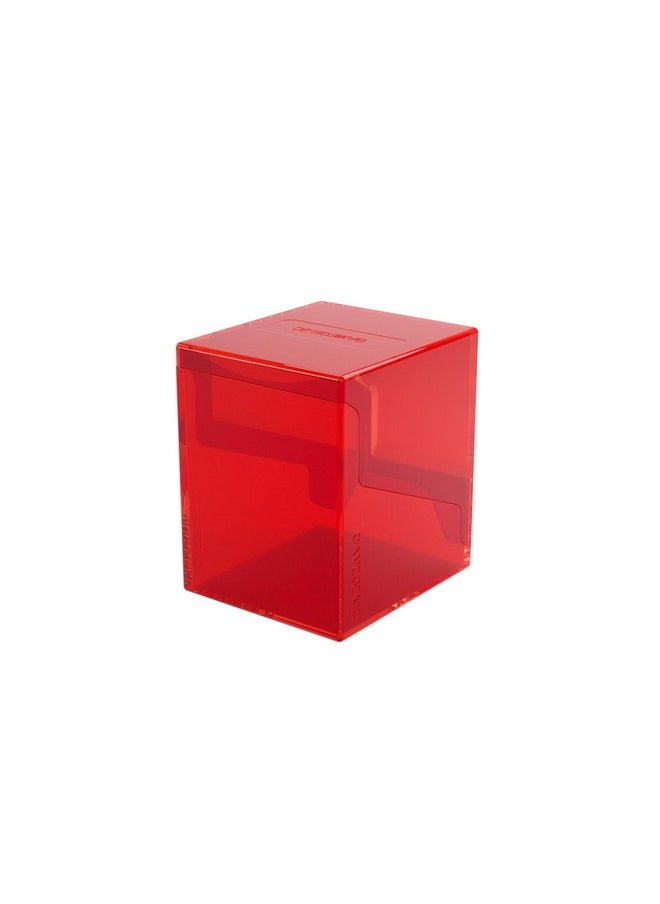 Gamegenic Gamegenic Bastion 100+ XL Deck Box - Compact, Secure, and Perfectly Organized for Your Trading Cards! Safely Protects 100+ Double-Sleeved Cards, Red Color, Made  - Image 1