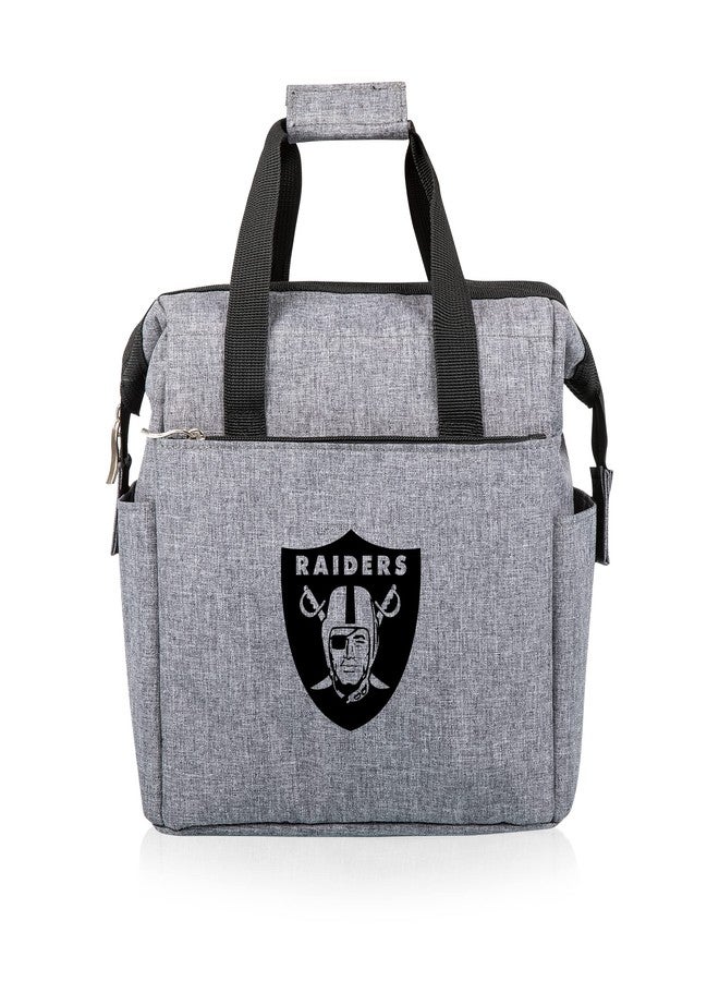 PICNIC TIME Gray Las Vegas Raiders Lunch Cooler - Image 1