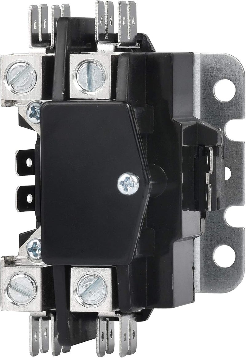 Sunlee 1 Pole 40 Amp 208/240Vac Coil UL Recognize and A2L Compliant Definite Purpose Contactor Heavy Duty HVAC Replacement for 30A & 40A AC Units, Condensers, Heat Pumps - Image 1