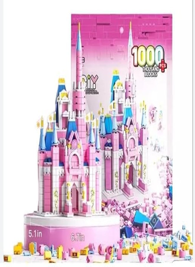 1000 قطعة مكعبات بناء - لعبة تعليمية نموذجية ثلاثية الأبعاد لبيت الأميرة