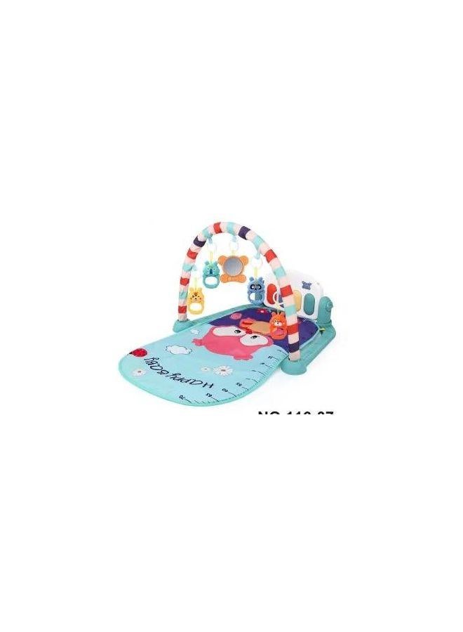 Play Mat - New Educational Activity Mat For Babies And Toddlers - Piano And A Hanger With Toys To Catch The Child's Attention