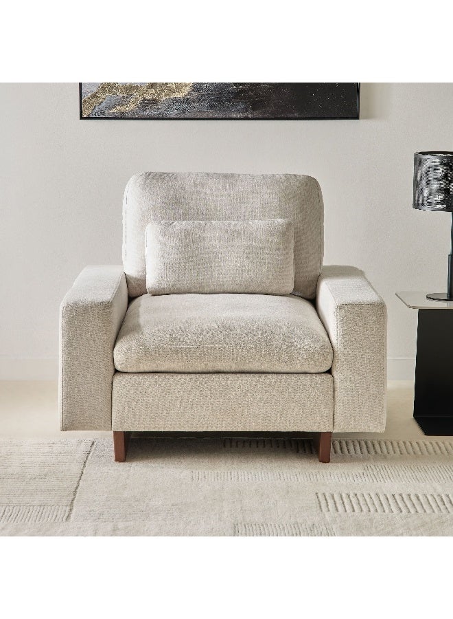 Home Box Francisco Fabric Armchair Sofa with Cushion 103 x 90 x 111 cm - Image 3