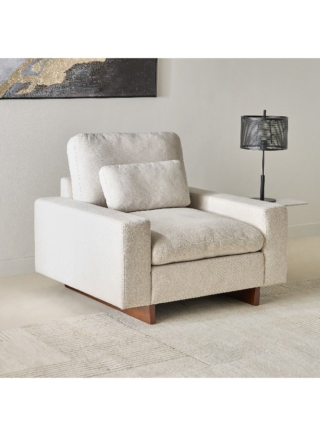 Home Box Francisco Fabric Armchair Sofa with Cushion 103 x 90 x 111 cm - Image 5