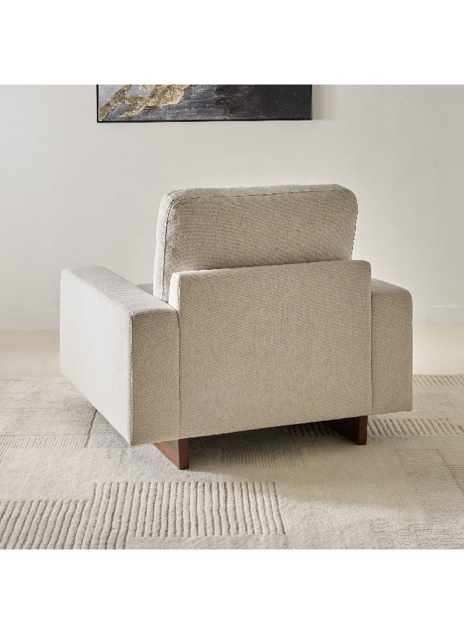 Home Box Francisco Fabric Armchair Sofa with Cushion 103 x 90 x 111 cm - Image 1