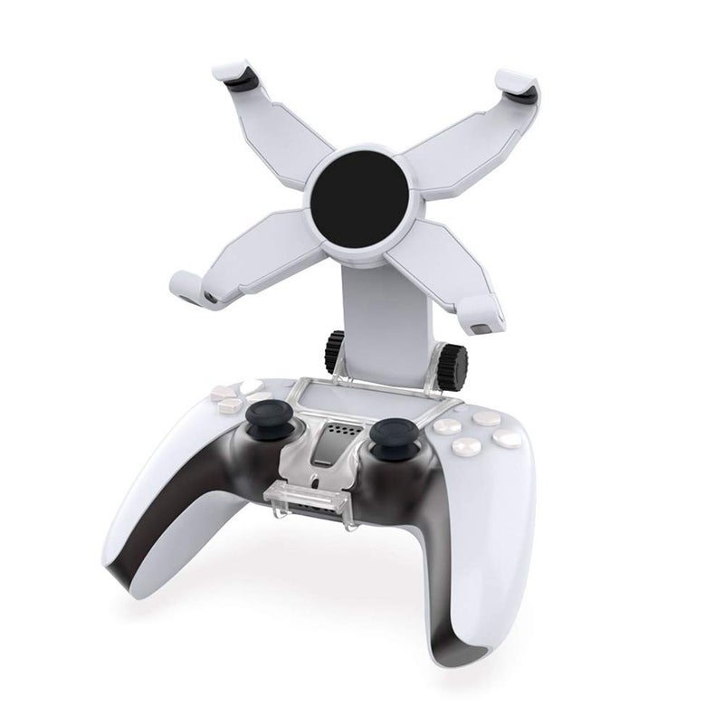 OSTENT Adjustable Convenient Mobile Phone Bracket Handle Clamp Holder Stand Mount Clip for Sony PS5 DualSense Wireless Controller - Image 2
