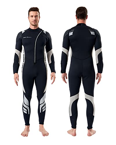Seaskin Wetsuits for Men Women 3mm Front Zip Full Wetsuit