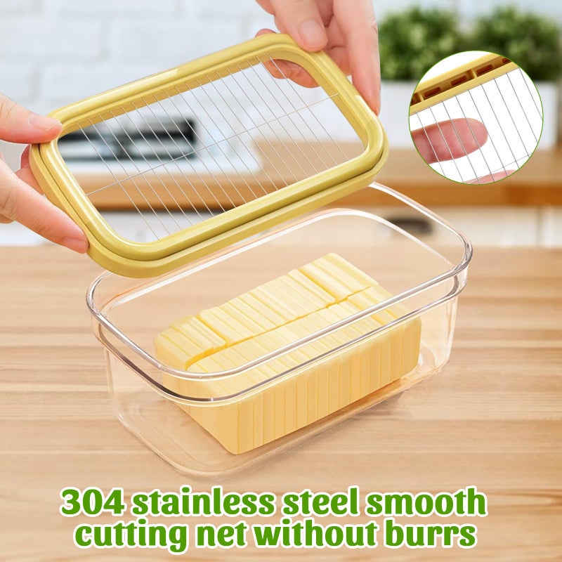 ShineMe Butter Slicer Cutter, Airtight Plastic Butter Dish with Lid, Butter Stick Container with 2pack Forks (280g) - Image 5