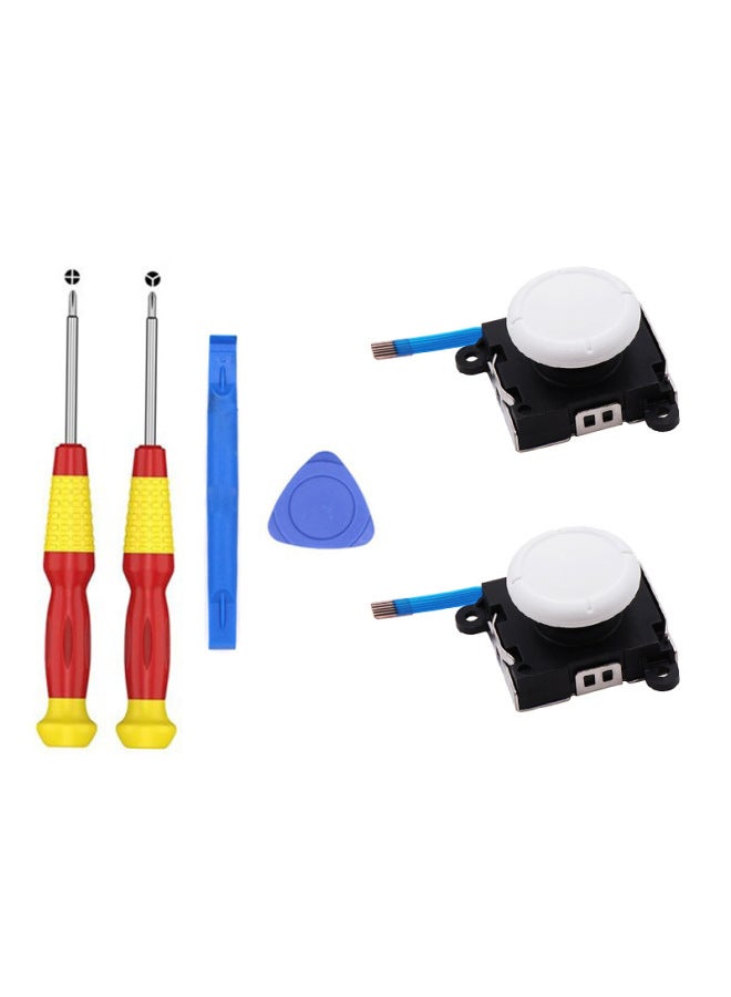 Switch Joy-Con Original HanDle 3D Joystick Switch Lite HanDle Joystick Accessories-Product Color:White 2 Rocker With Tools  - Image 1