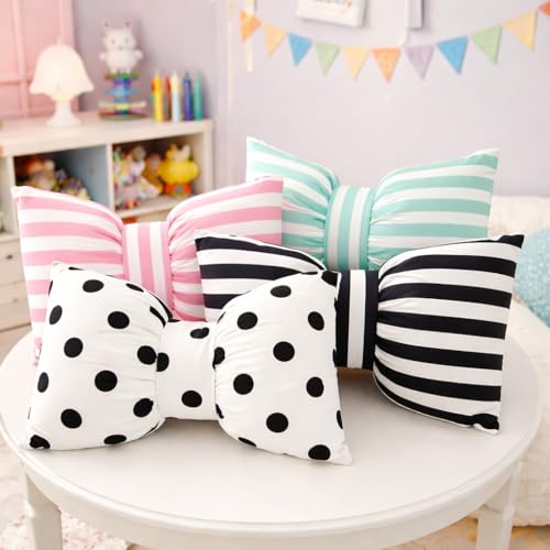The Purple Tree Cute Bow Cushion (Pack of 1, 14x16 inch, Satin) Cute Cushion for Girls Room Decor, Pretty Decor - Image 5