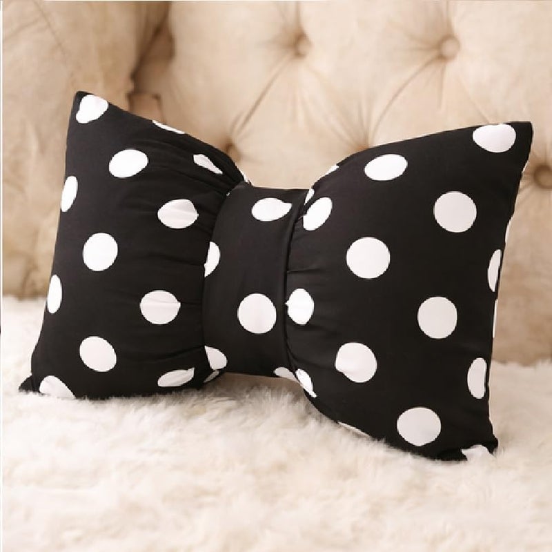 The Purple Tree Cute Bow Cushion (Pack of 1, 14x16 inch, Satin) Cute Cushion for Girls Room Decor, Pretty Decor - Image 3