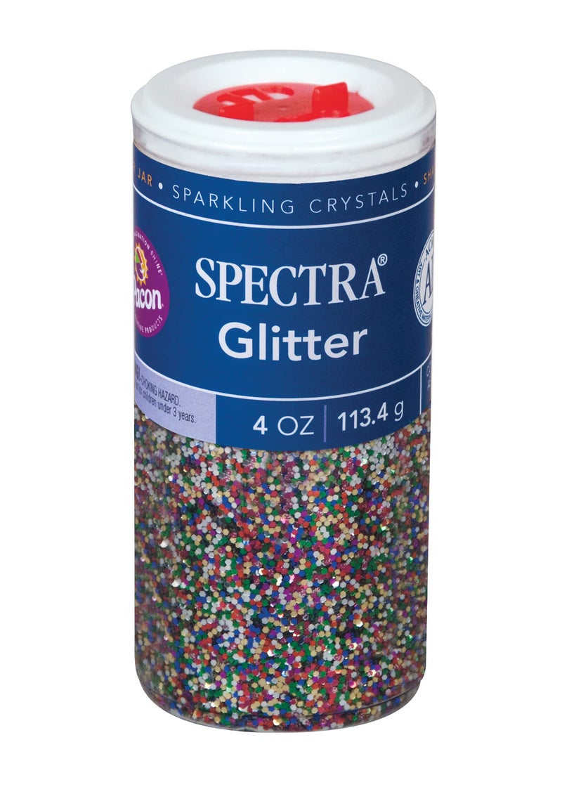 Spectra Arts & Crafts Glitter, Multi-Color, 4 oz., 1 Jar - Image 1