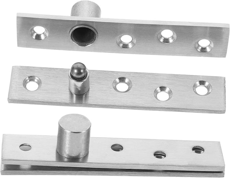 2Pcs Stainless Steel Concealed Door Hinge Easy Installation High Stability - Image 1