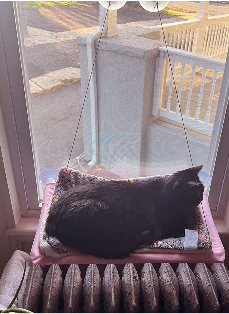 HOCC - Cat Window Hammock Perch Pink - Image 1