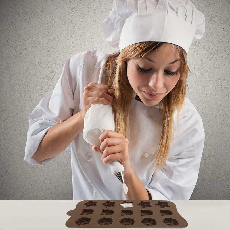 DanziX 4 Pack Flower Shape Silicone Molds Chocolate Candy Mold, DanziX Silicone Mold for Wedding,Festival, Parties, DIY Enthusiasts-15 Cavity - Image 5