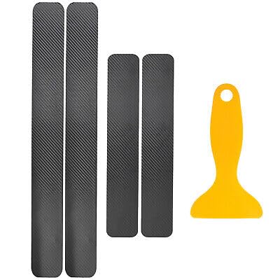 KolorFish 4pcs Carbon Fibre Sticker Car Door Sill Scuff Guard, Welcome Pedal Protect, Anti-Kick Scratch for Cars Doors - Image 1