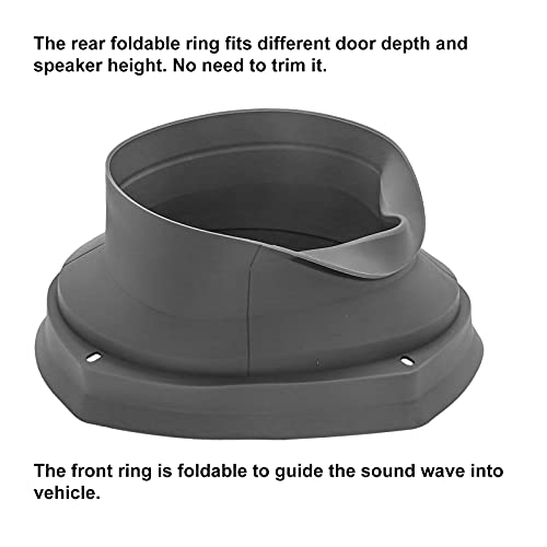 RECOIL SPB69 Foldable Silicone 6 X 9” Universal Car Speaker Baffle with Self Adhesive Foam Base Pad for Sound Quality Improvement One Pair - Image 4