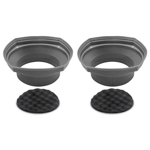 RECOIL SPB69 Foldable Silicone 6 X 9” Universal Car Speaker Baffle with Self Adhesive Foam Base Pad for Sound Quality Improvement One Pair - Image 1