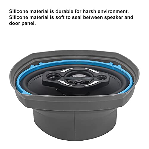RECOIL SPB69 Foldable Silicone 6 X 9” Universal Car Speaker Baffle with Self Adhesive Foam Base Pad for Sound Quality Improvement One Pair - Image 3