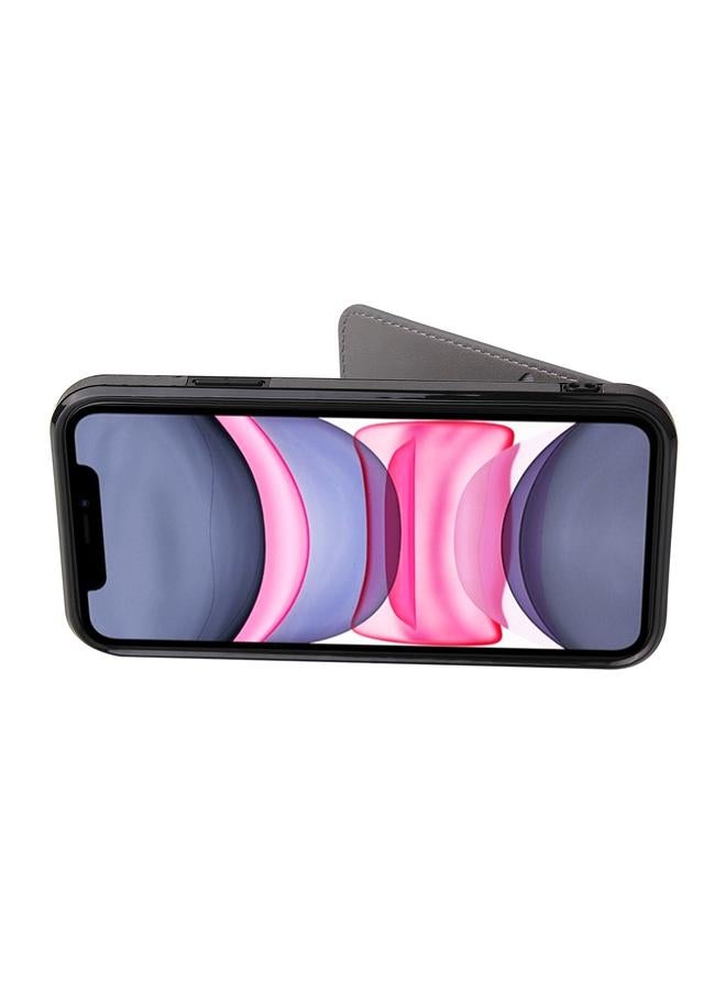 زبون حافظة لهاتف iPhone 12 mini مصنوعة من الجلد الناعم وحقيبة محفظة وحافظة هاتف - Image 3