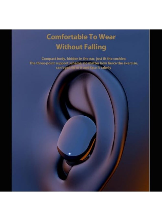 Invisible Bluetooth Small Earbuds Hidden Ear Buds In Ear Gaming Wireless Headphones Tiny Invisible Headphones For Work Mini In-Ear Sports Running Discreet Earbuds for iPhone Android - Image 3