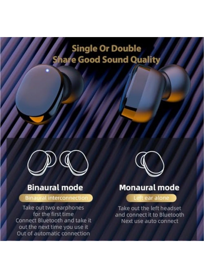 Invisible Bluetooth Small Earbuds Hidden Ear Buds In Ear Gaming Wireless Headphones Tiny Invisible Headphones For Work Mini In-Ear Sports Running Discreet Earbuds for iPhone Android - Image 5