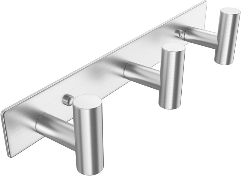Gold Stainless Steel T Shaped Coat Hooks 5 Hooks Wall Mounted Clothes Hanger Rack for Bedroom Bathroom - Image 4