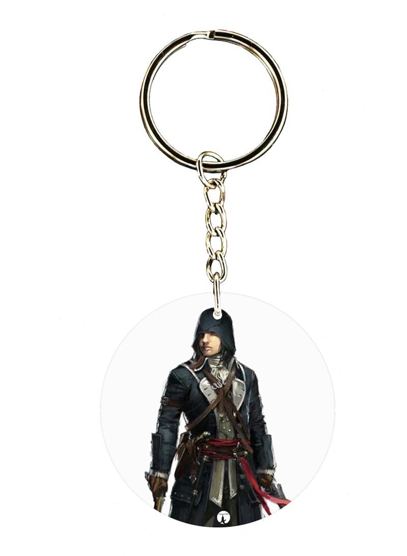 RKN Keychain Of The Video Game Assasin's Creed ( 2 Sides)