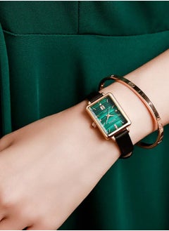 GEMAX 8265P-CR-B1-DG, Quartz Watches for women,Leather Strap  - Image 2