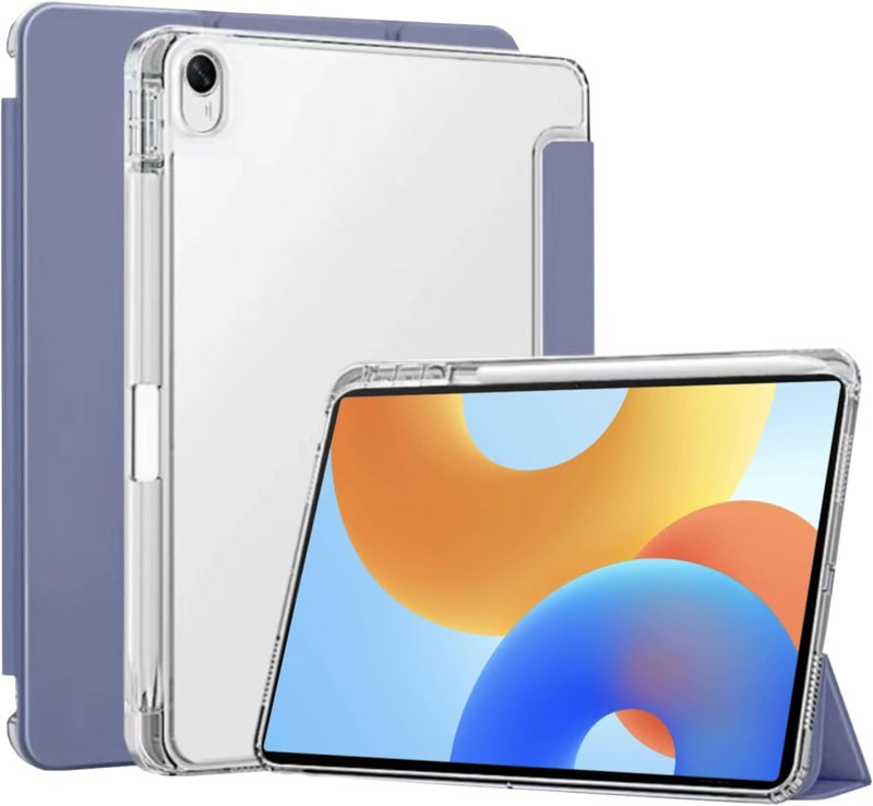 NESLIN غطاء NESLIN المتوافق مع Huawei Matepad 11.5 بوصة 2025/Matepad Air 11.5 بوصة 2023، غطاء رفيع خلفي شفاف خفيف الوزن من TPU مضاد للصدمات مع حامل قلم، غلاف وقائي لـ Huawei MatePad 11.5 بوصة (أرجواني) - Image 1