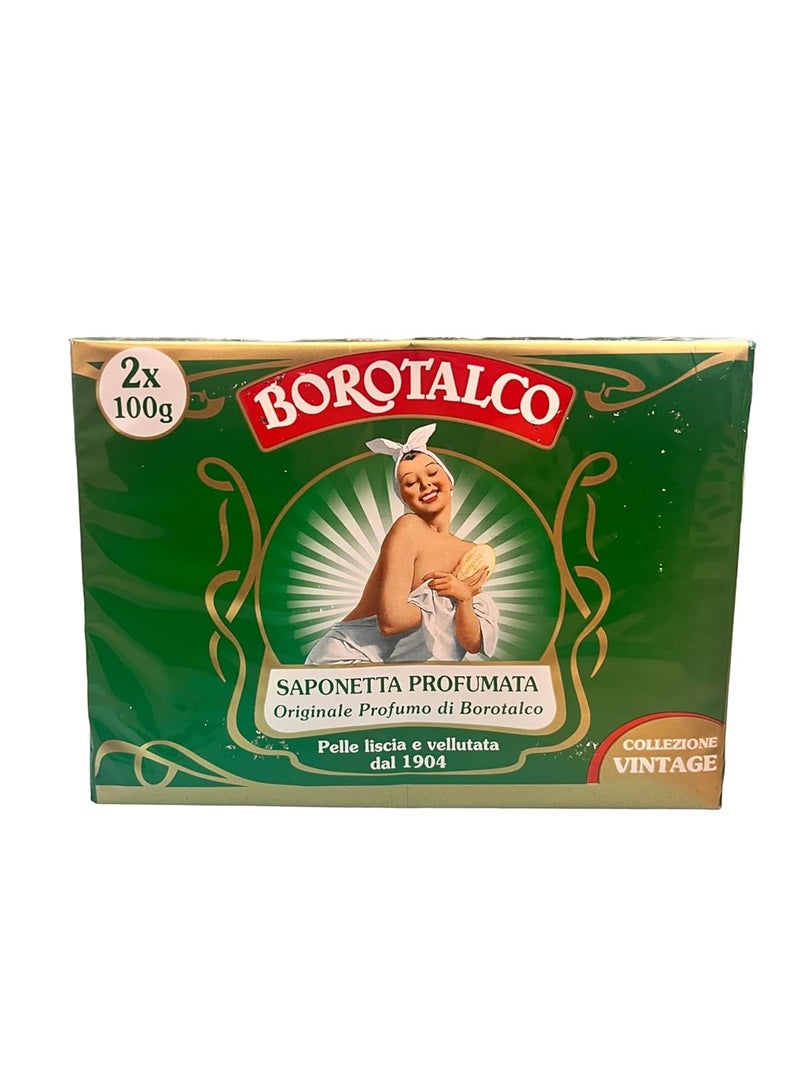 Borotalco Roberts Set of 4 Borotalco Scented Soaps Vintage Edition Baby Picture  35 Ounces 100g Packages Pack of 4  Italian Import 