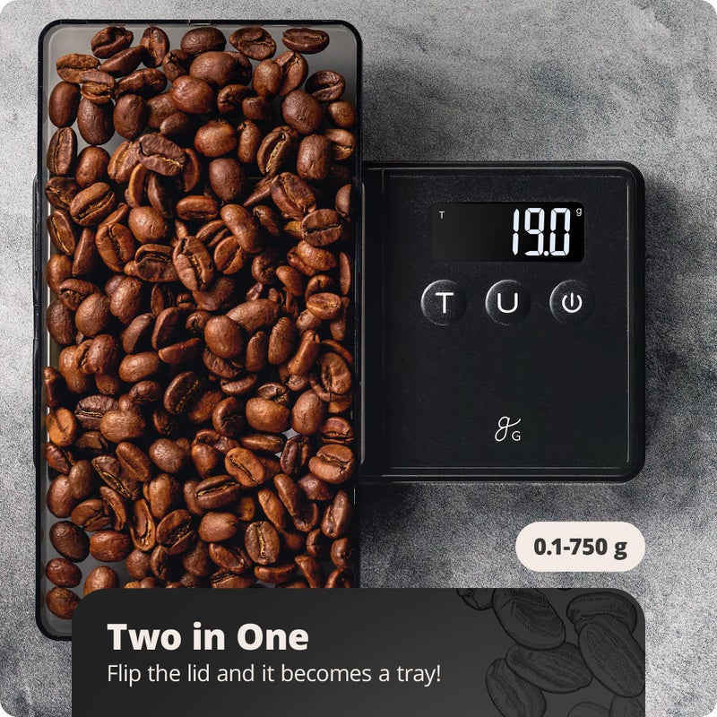 Greater Goods Digital Espresso and Coffee Scale - 750 x 0.1g, Mini Scale with 6 Units of Measurement - Image 4