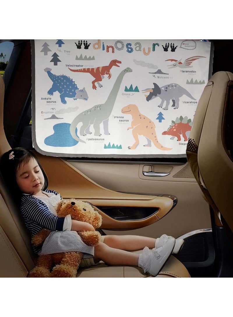 general 2 Piece Magnetic Car Side Window Sunshade Baby Child Child Sun Shade Protector Sunshade Shade Shade Shade Shade Shade Window Curtains Prevent Sun Glare Heat Block UV Rays Glare Car Interiors - Image 2