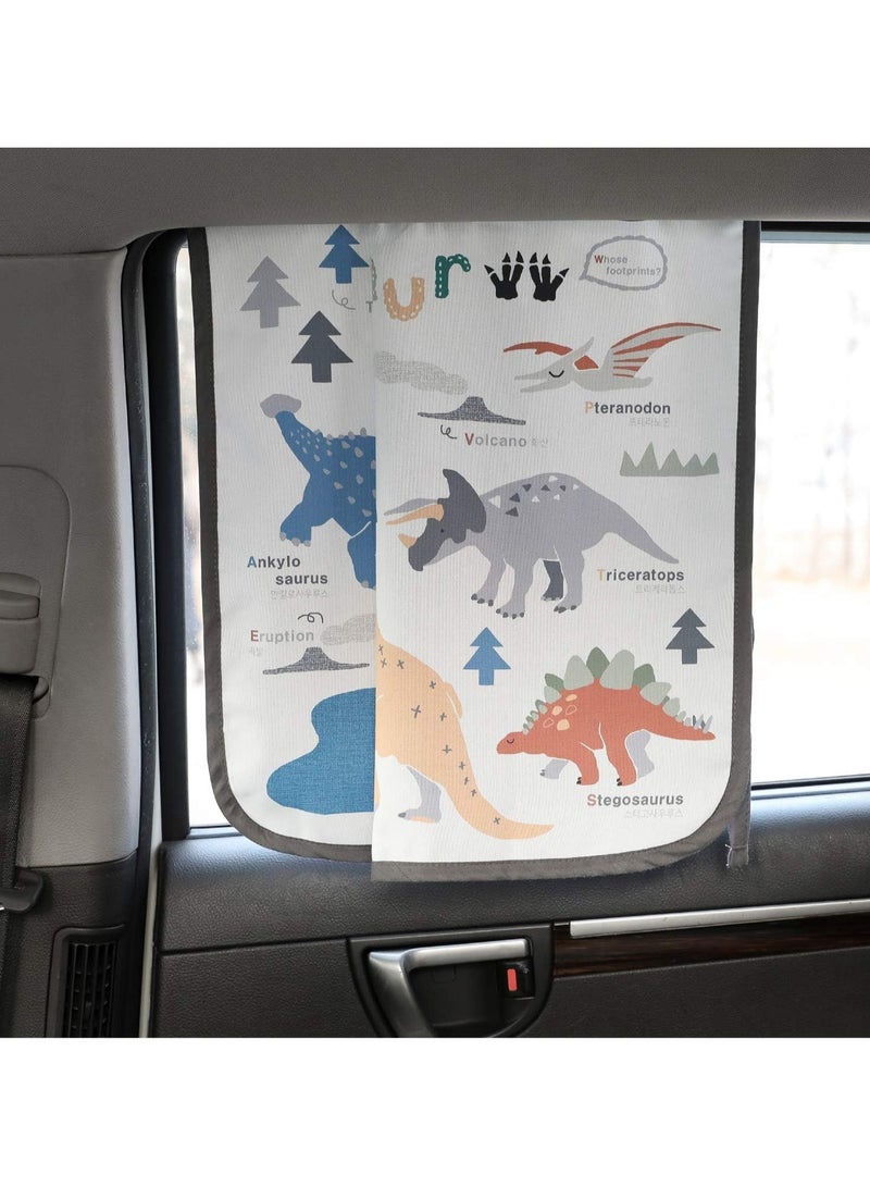 general 2 Piece Magnetic Car Side Window Sunshade Baby Child Child Sun Shade Protector Sunshade Shade Shade Shade Shade Shade Window Curtains Prevent Sun Glare Heat Block UV Rays Glare Car Interiors - Image 3