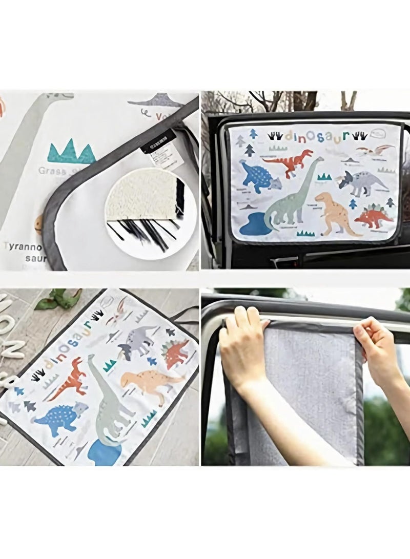 general 2 Piece Magnetic Car Side Window Sunshade Baby Child Child Sun Shade Protector Sunshade Shade Shade Shade Shade Shade Window Curtains Prevent Sun Glare Heat Block UV Rays Glare Car Interiors - Image 4