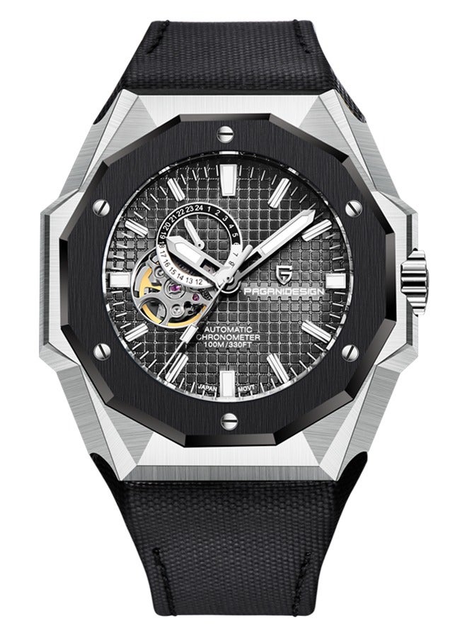 باغاني ديزاين بد-يس 010 الرجال التلقائي الساعات الفولاذ المقاوم للصدأ الميكانيكية المعصم ووتش للرجال اليابانية نه 39 حركة الجلود مربط الساعة 100 متر للماء - Image 1