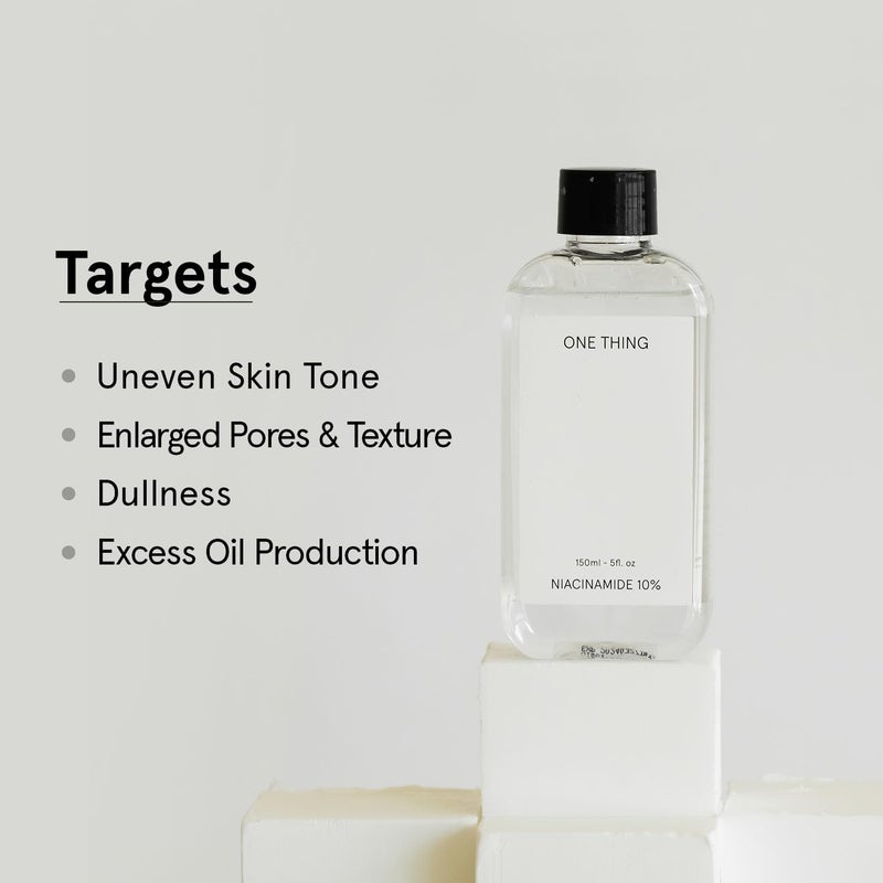 ONE THING Niacinamide 10% Toner 5.07 Fl Oz | Vitamin B3 Hydrating Revitalizing Soothing Facial Daily Essence Dull, Oily Skin | Discoloration, Redness, Acne Scars Relief, Uneven Tone | Korean Skin Care - Image 3