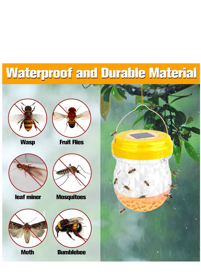 SYOSI - Wasp Trap,Yellow Jacket Trap Wasp Traps Outdoor Hanging, Wasp Repellent Outdoor Carpenter Bee Traps Wasp for Outside, Non-Toxic Reusable Wasp Catcher for Trapping Hornet, Bee, Insects 2 Pack - Image 1