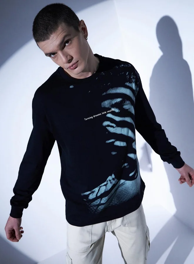 Hubberholme Men's Black T-shirts - Classic and Comfortable Everyday Tee