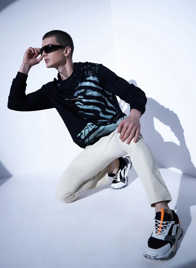 Hubberholme Men's Black T-shirts - Classic and Comfortable Everyday Tee