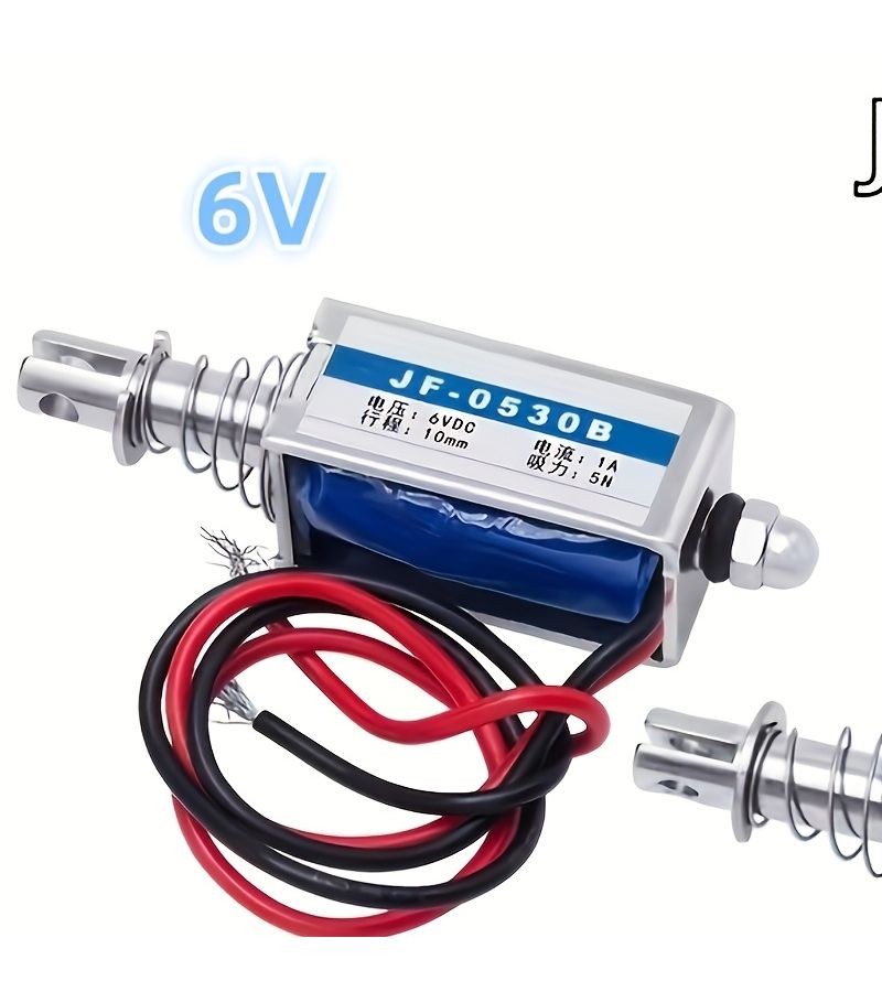 1PC DC 12V Push Pull Type Open Frame Electromagnet Linear Solenoid 5N Keeping Force 10mm Travel - Image 4