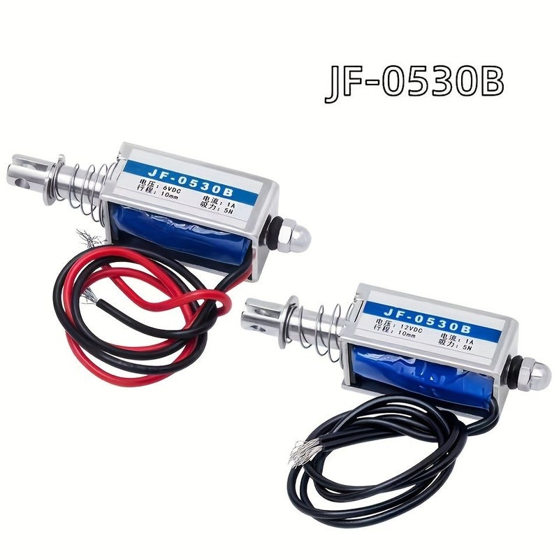 1PC DC 12V Push Pull Type Open Frame Electromagnet Linear Solenoid 5N Keeping Force 10mm Travel - Image 5