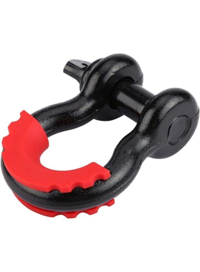 Generic Metal Black Car 3/4 inch 4.75T Latch Design D-Ring Shackle with Sheath 3/4 Shackle 3/4 D-Ring Shackle  - Image 4