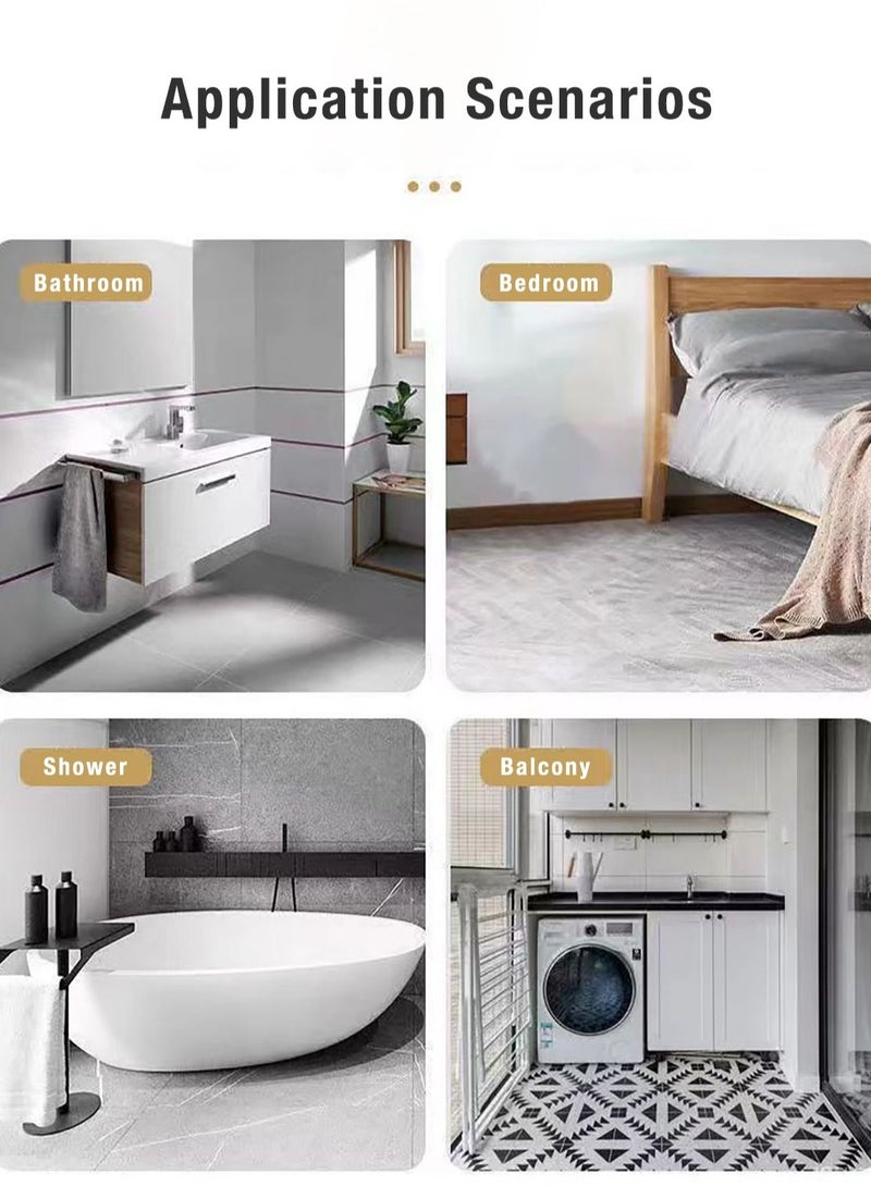 Merry Moments Fashion Shower Mat Diatom Mud Bathroom Mat Floor Mat Door Mat for Bathroom Hallway Entrance Anti-Slip Super Absorbent Quick Dry L60xW40 cm Type B  - Image 5