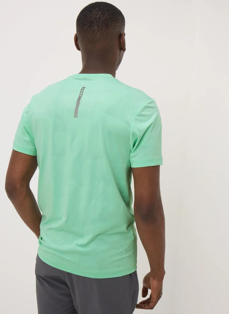 Matalan Souluxe Turquoise Jacquard T-Shirt
