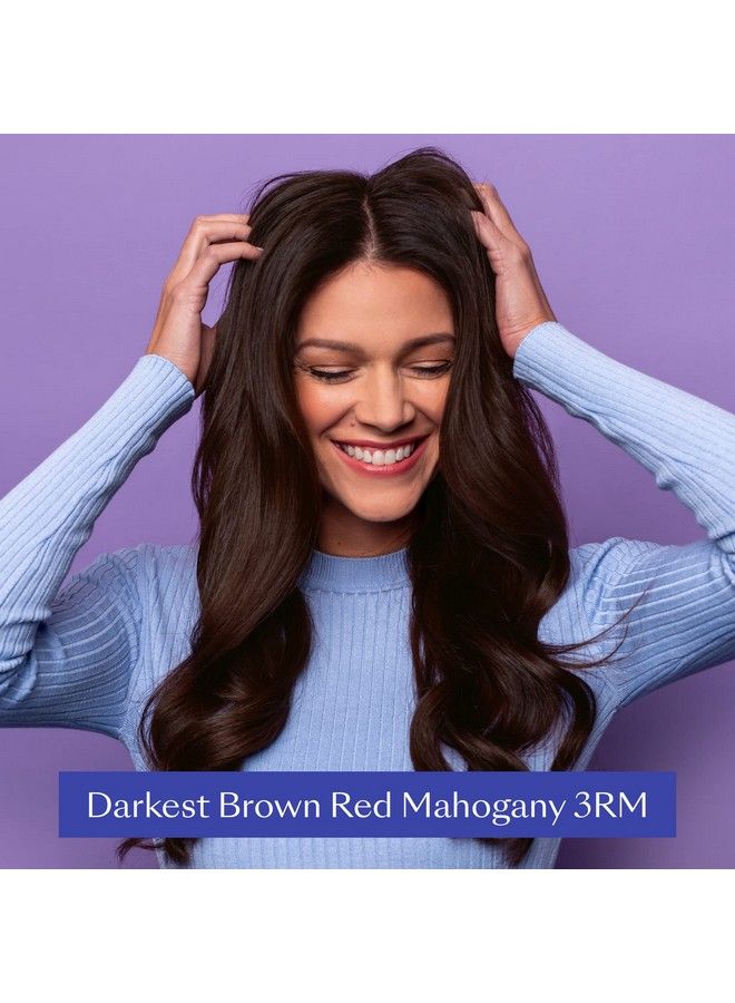 esalon Permanent Hair Color & Hair Dye Complete Kit Darkest Brown Red Mahogany Personal Colorist Kit For Up To 100% Gray Coverage For All Hair Types Professionalgrade Ammoniafree Hair Dye - Image 3