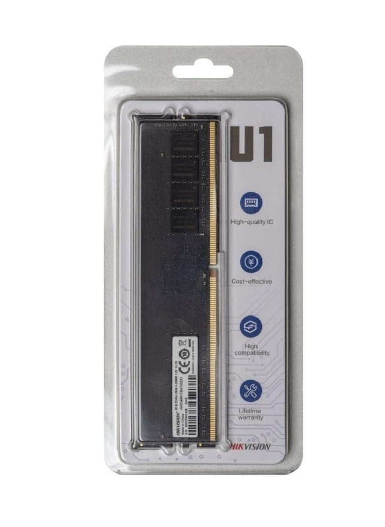هيكسيمي ذاكرة عشوائية للكمبيوتر الشخصي 8 جيجابايت HSC408U32Z1 HIKSEMI DDR4 3200 ميجا هرتز 324101116 أسود  - Image 1