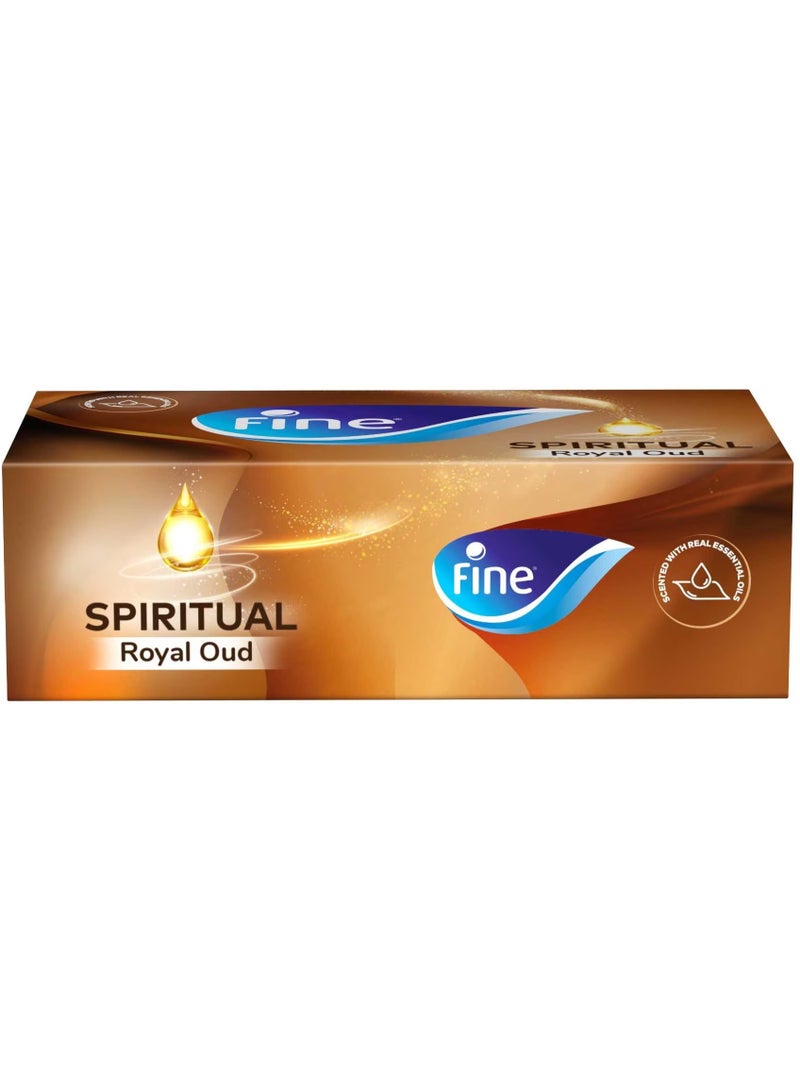 فاين مناديل الوجه الروحانية برائحة العود الملكي 120 ورقة في علبة واحدة - Image 2