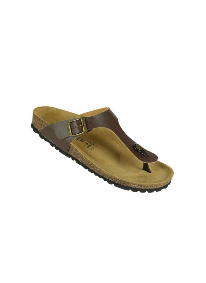 BiOCHIC - Biochic Mens Slim Thong Sandals 012-386 1830PR-Maroon - Image 1