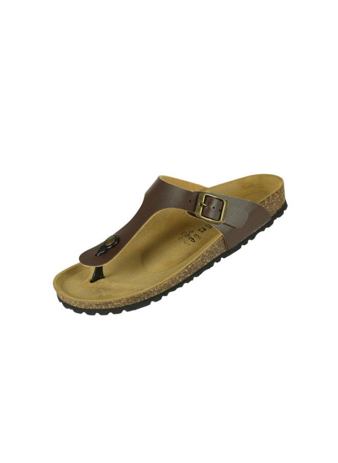 BiOCHIC - Biochic Mens Slim Thong Sandals 012-386 1830PR-Maroon - Image 1